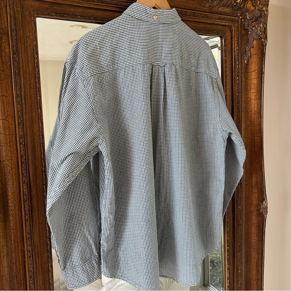 FARAH Men's Collared Shirt L Button Up, Long Sleeve Casual Cotton Plaid w/Pocket - Picture 2 of 12